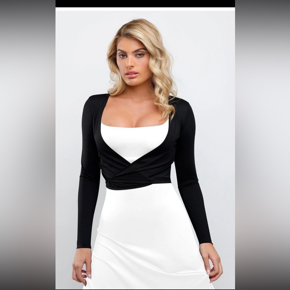 Reversible Drop Shoulder Tie Open Front Long-Sleeve Cardigan popilush